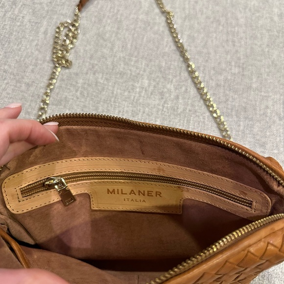 Authentic Milaner Italia Paula Woven Crossbody Bag - Picture 8 of 8